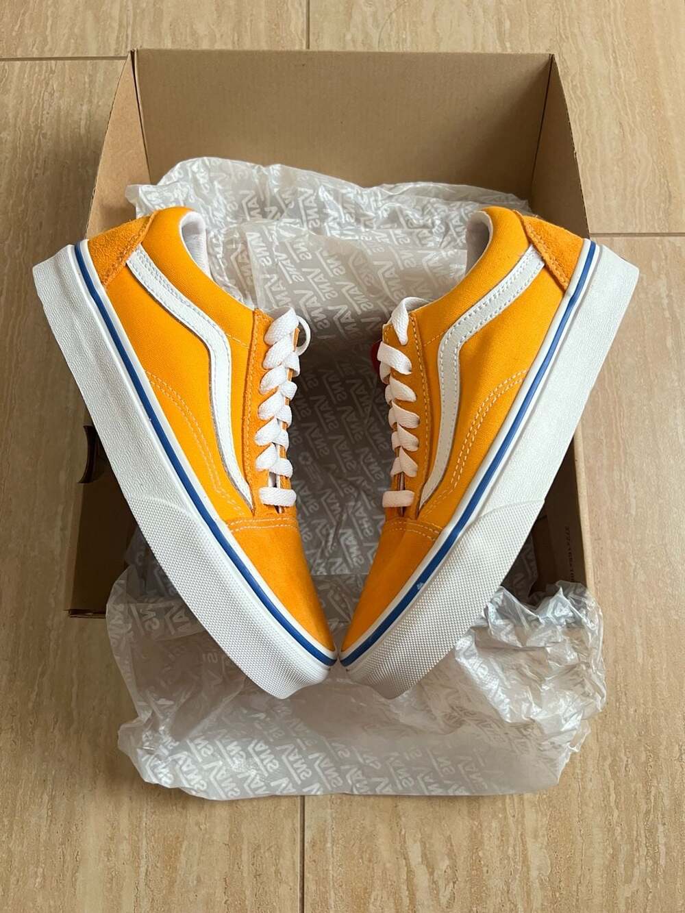 Vans Old Skool Zinnia Orange Suede Canvas Shoes Women's 5.5 / Men's 4.0 - Picture 4 of 7